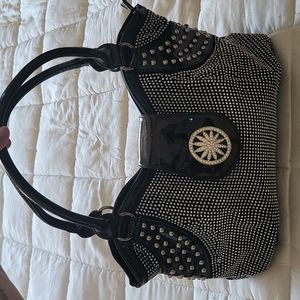 Boutique Embellished Bling tote Handbag